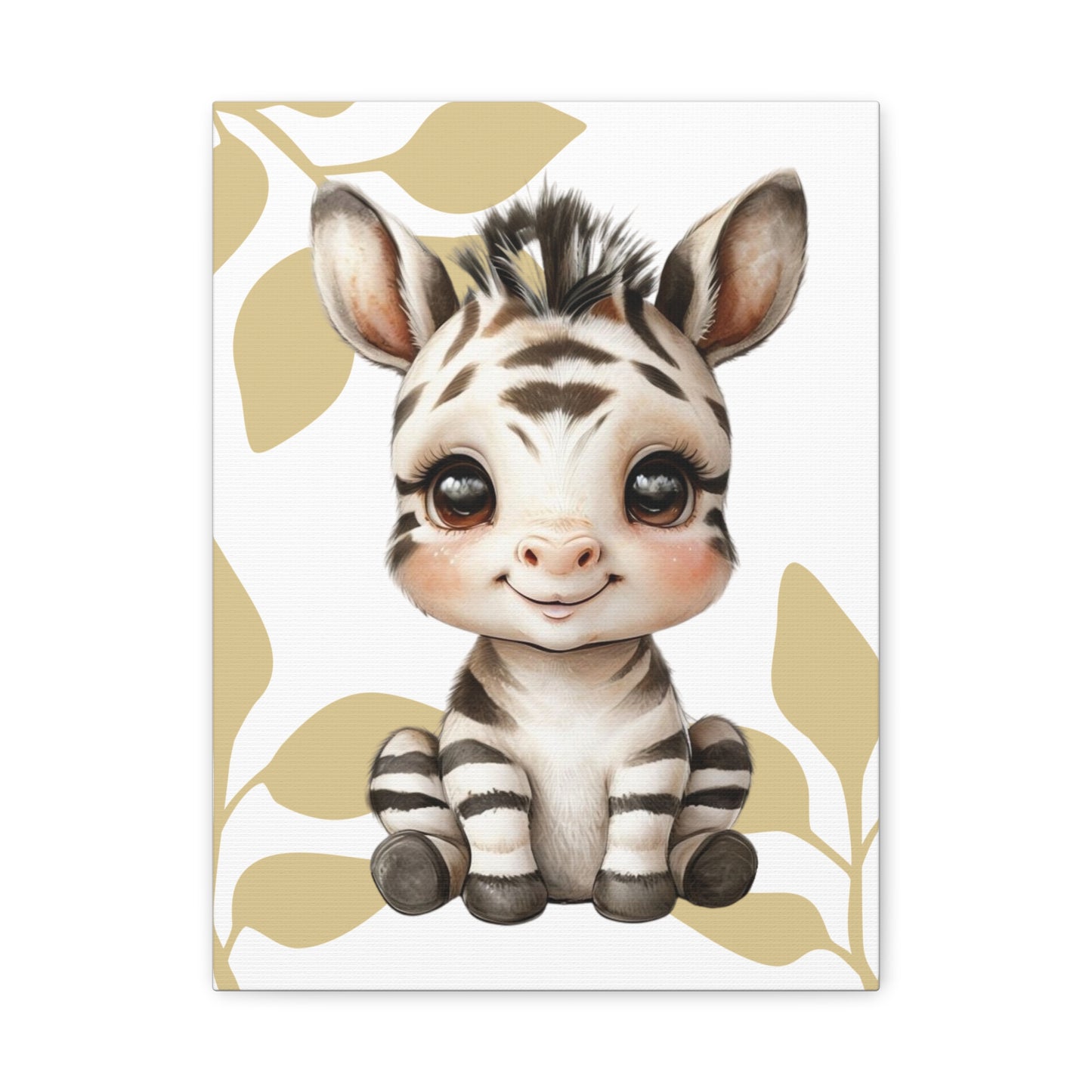 Canvas Print - Baby Zebra Illustration